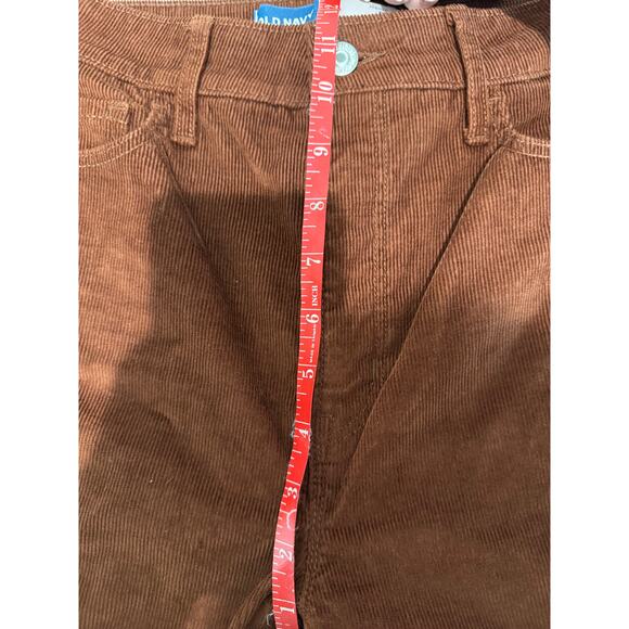 NWOT Old Navy Higher High Rise Flare Corduroy Pants Size 2 Brown Rust - Picture 6 of 8